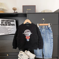 Planets sweat shirt- black