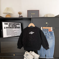 Planets sweat shirt- black