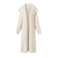 Oversized cable knitted cardigan