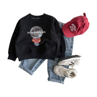 Planets sweat shirt- black