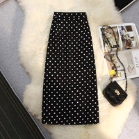 Polka dots pencil skirts