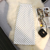 Polka dots pencil skirts