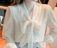 Tie neck blouse