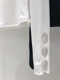 Keyhole round neck top