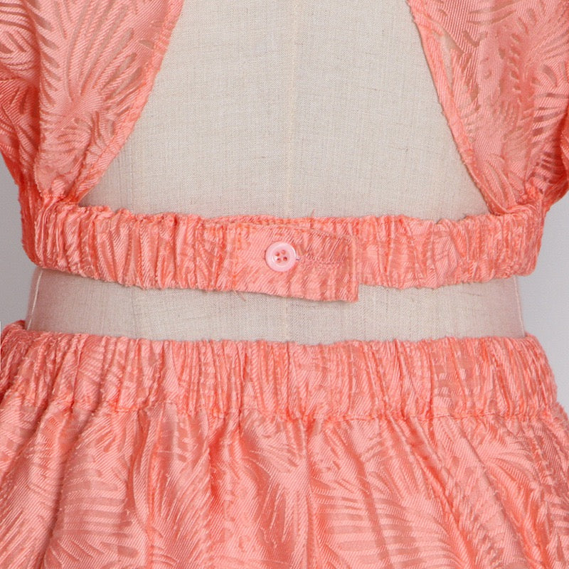 O-ring cut out open back maxi dress