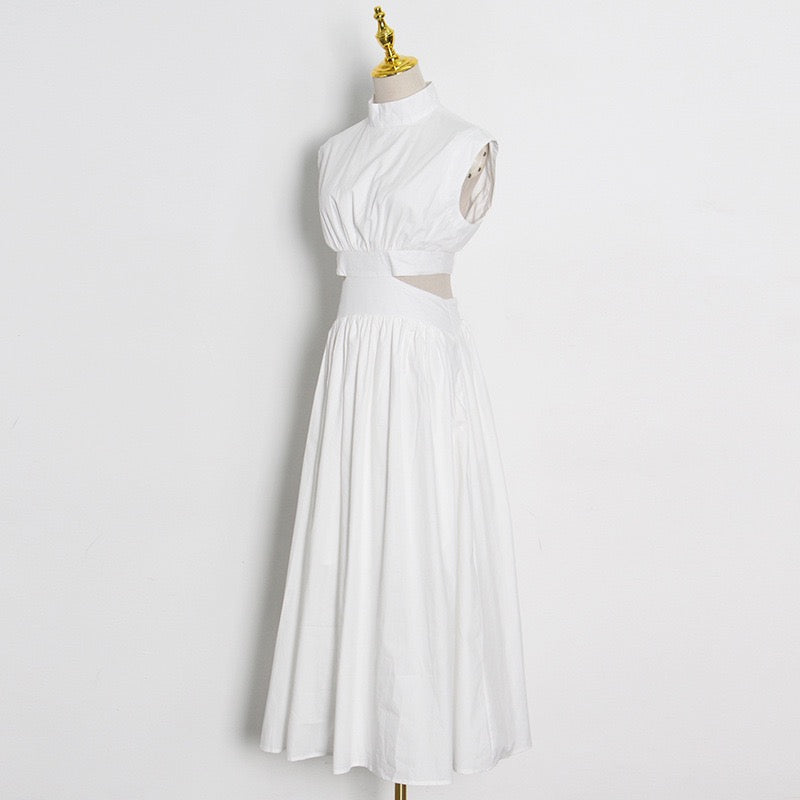 Sleeveless cutout maxi dress