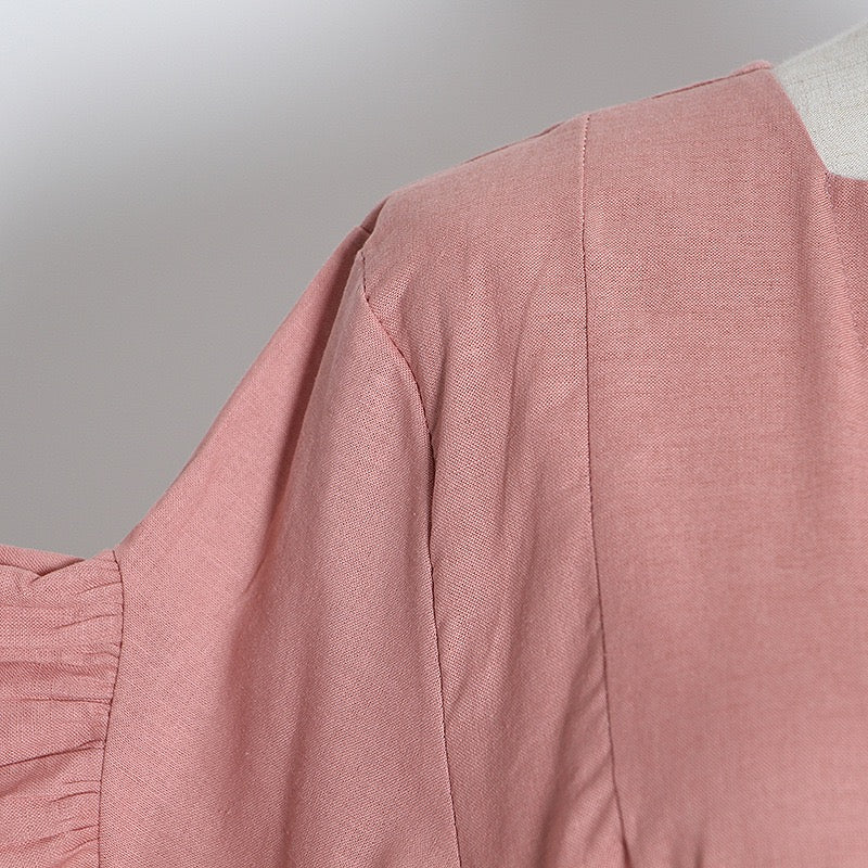 Beautiful cotton wrap dress