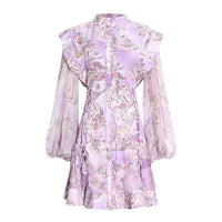 Beautiful back cut layers mini dress