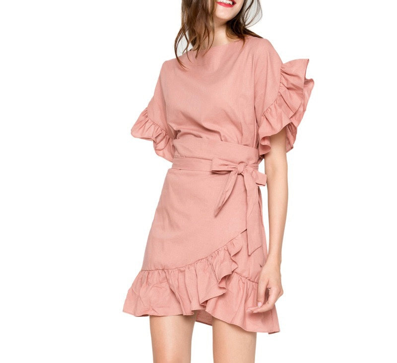 Beautiful cotton wrap dress
