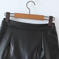 Leather look Alicia skirt