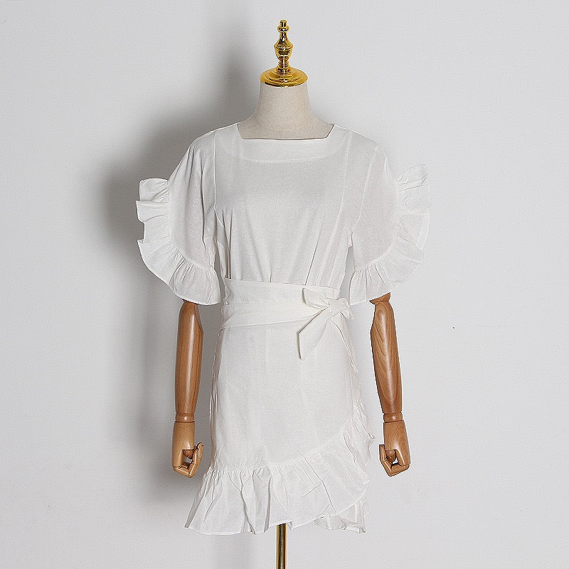 Beautiful cotton wrap dress