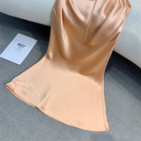 Plunging criss cross back slip dress