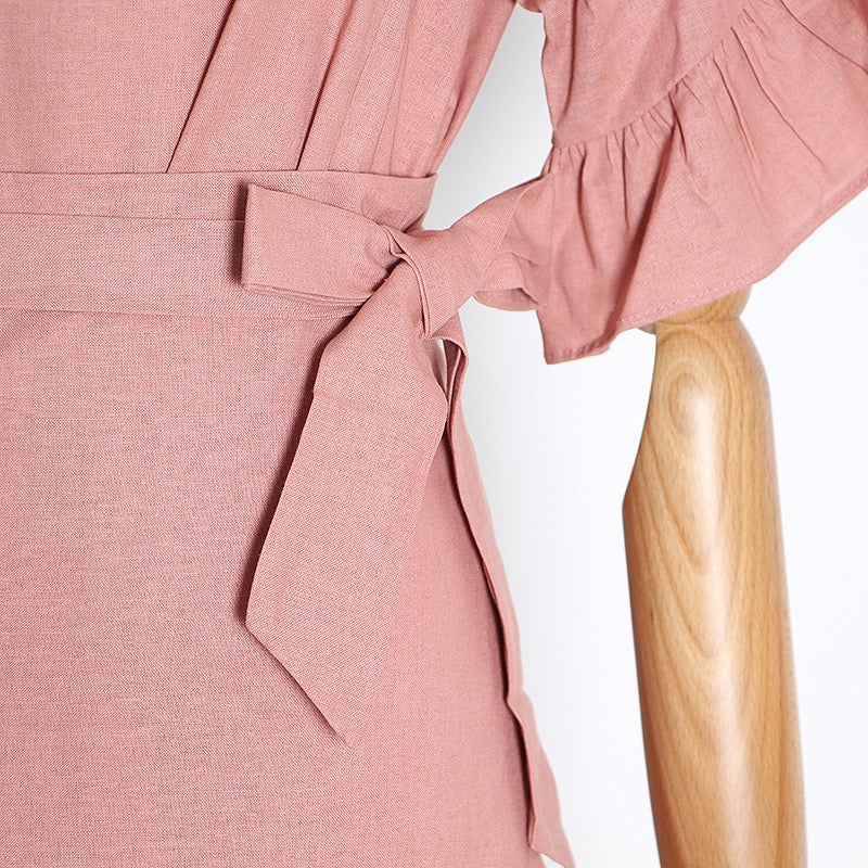 Beautiful cotton wrap dress