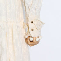 3D embroidery lace floral A line dress