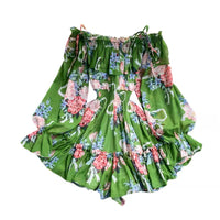 Off shoulder poet sleeve floral romper
