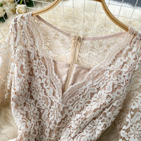 Sweet charming X line lace dress