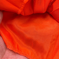 Pleated ruffle midi chiffon dress