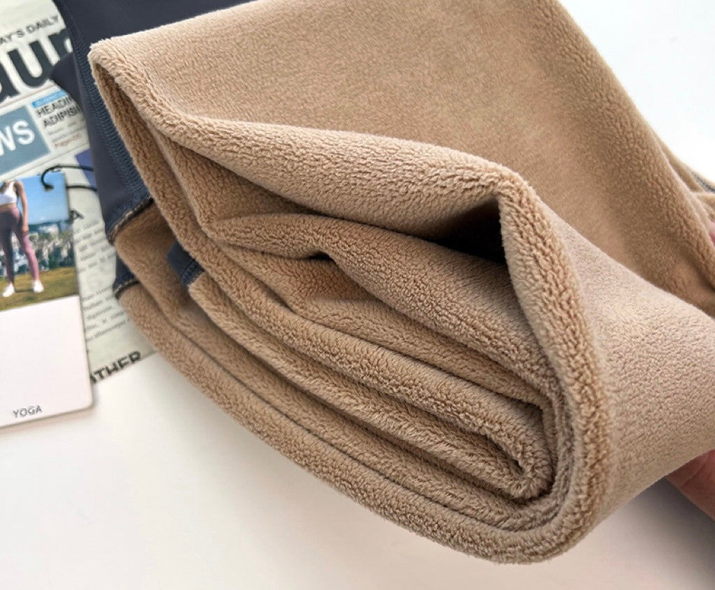 Thick fleece lined yoga pants