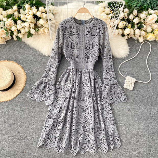 Endless lace A line midi dress