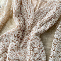 Sweet charming X line lace dress
