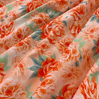Pearl belted flappy heart neck floral dress