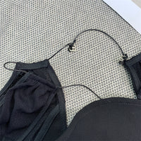 Lace up halter top