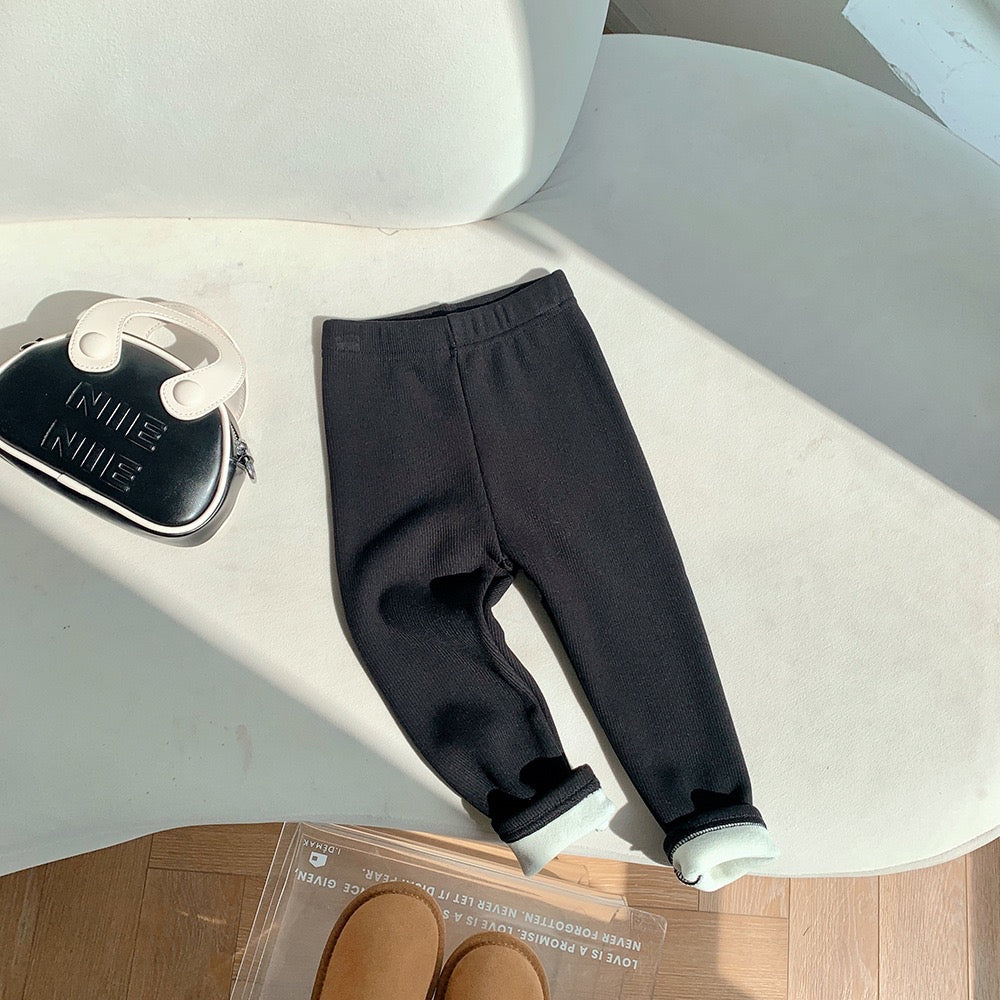 Fleece line legging for baby girls