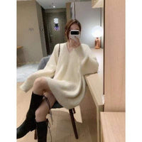 Heart neck cozy sweater