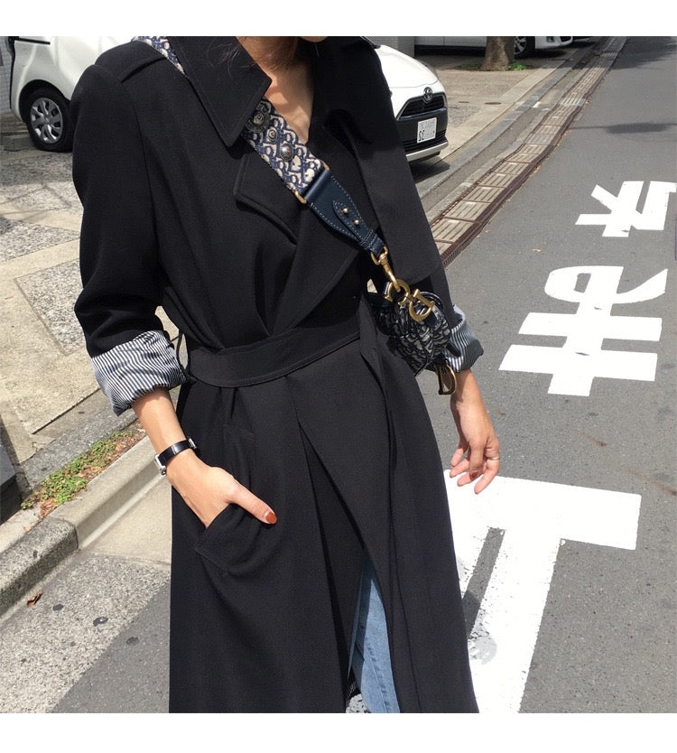 Black trench coat