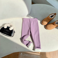 Fleece line legging for baby girls