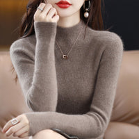 100% wool mock neck sweater