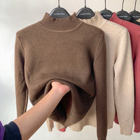 Crew neck fleece sweater