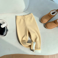 Fleece line legging for baby girls