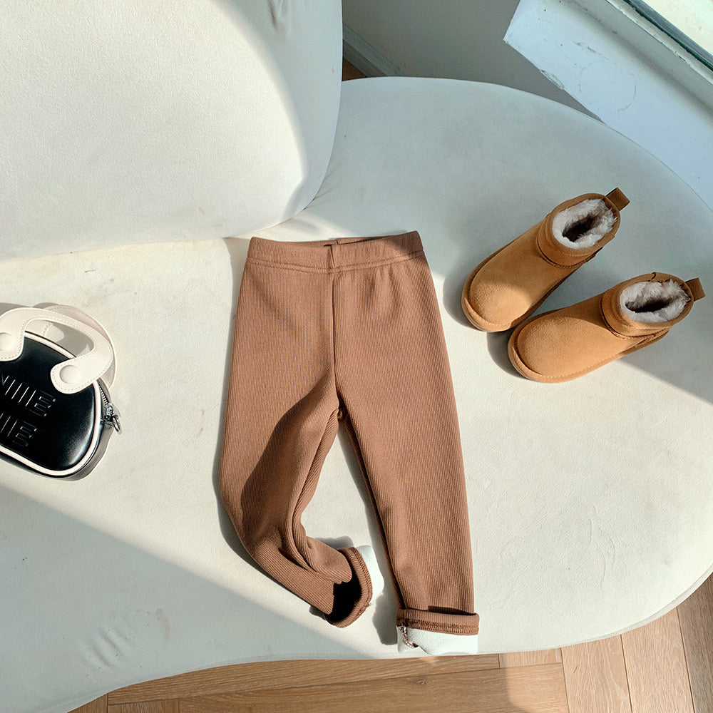 Fleece line legging for baby girls