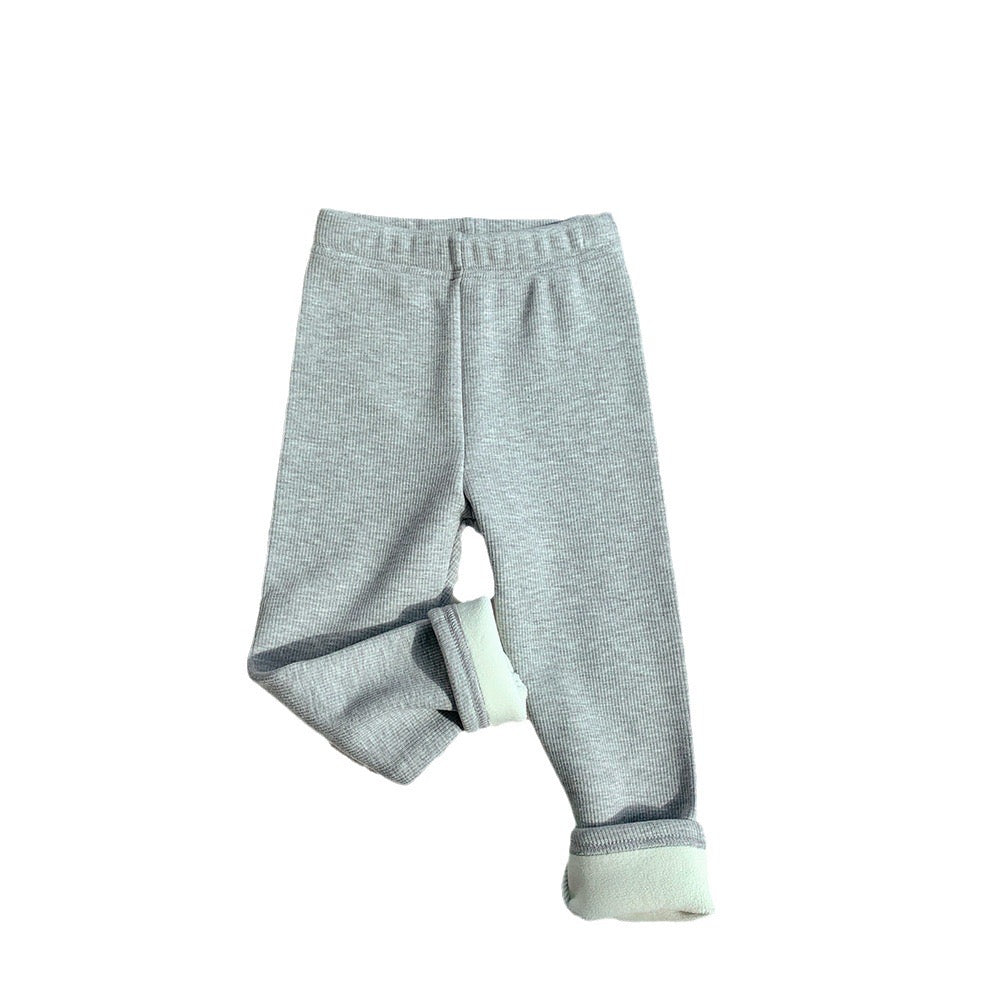 Fleece line legging for baby girls