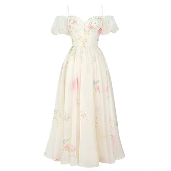 Floret princess midi dress