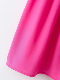 Tie strappy maxi pink dress