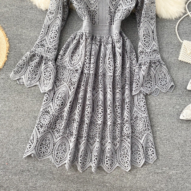 Endless lace A line midi dress