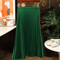 Classy pleated midi skirt