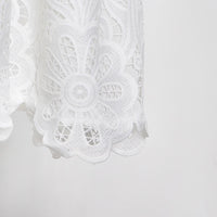 Classy chiffon dress embellished lace trim