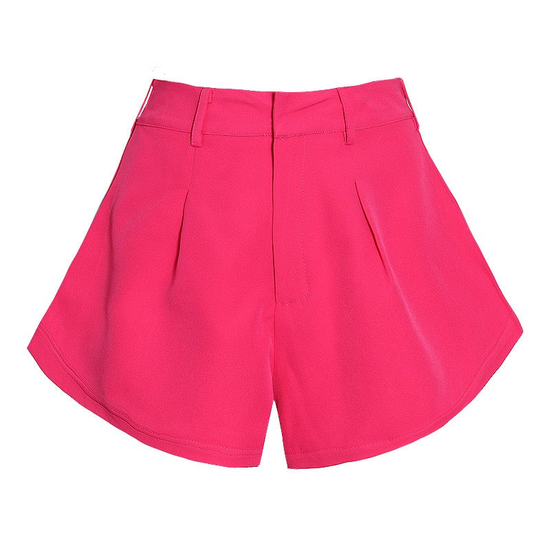 High waist pink short