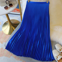 Classy pleated midi skirt