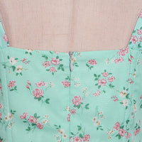 Floret field side ruched cami dress